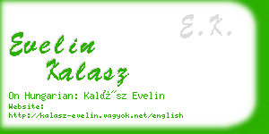 evelin kalasz business card